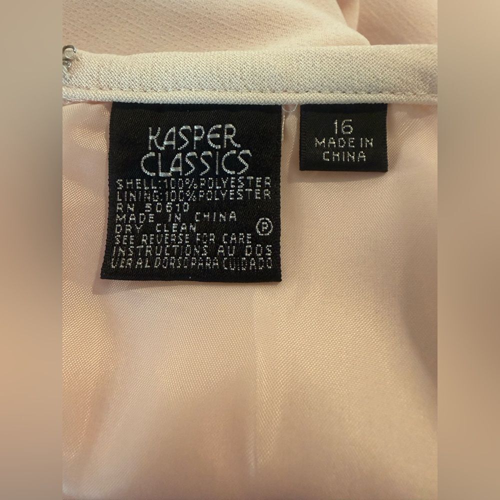 NWT Kasper Skirt Suit Women's Size 16 Pink 2-Piece Set Blazer & Skirt - Picture 8 of 14